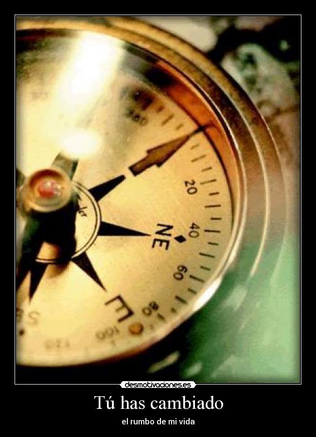 Tú has cambiado - el rumbo de mi vida