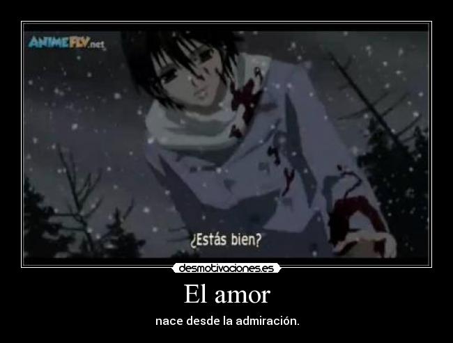 El amor - nace desde la admiración.