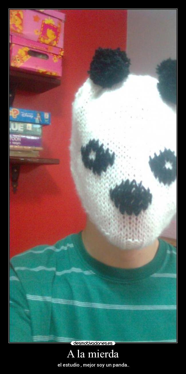 carteles panda desmotivaciones