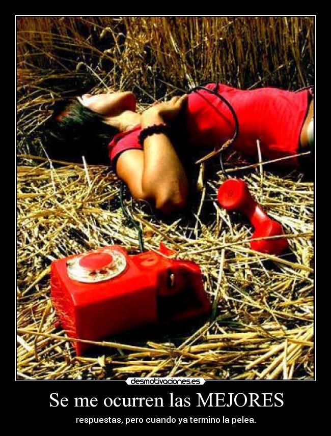 carteles respuestas telefono mejores respuesta pelea peleas desmotivaciones