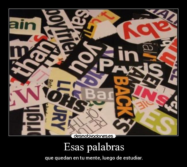 Esas palabras - 