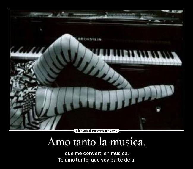 Amo tanto la musica, - 