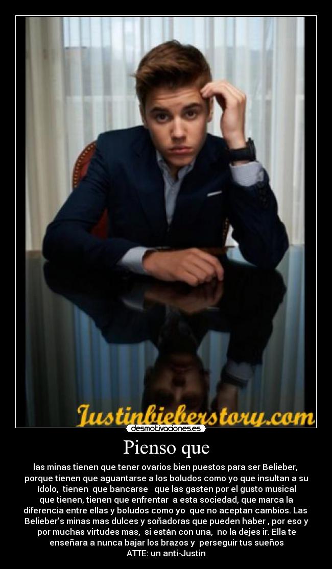 carteles danny6mendoza justin6bieber desmotivaciones