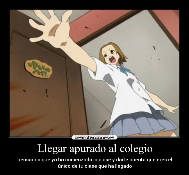 Llegar apurado al colegio - 