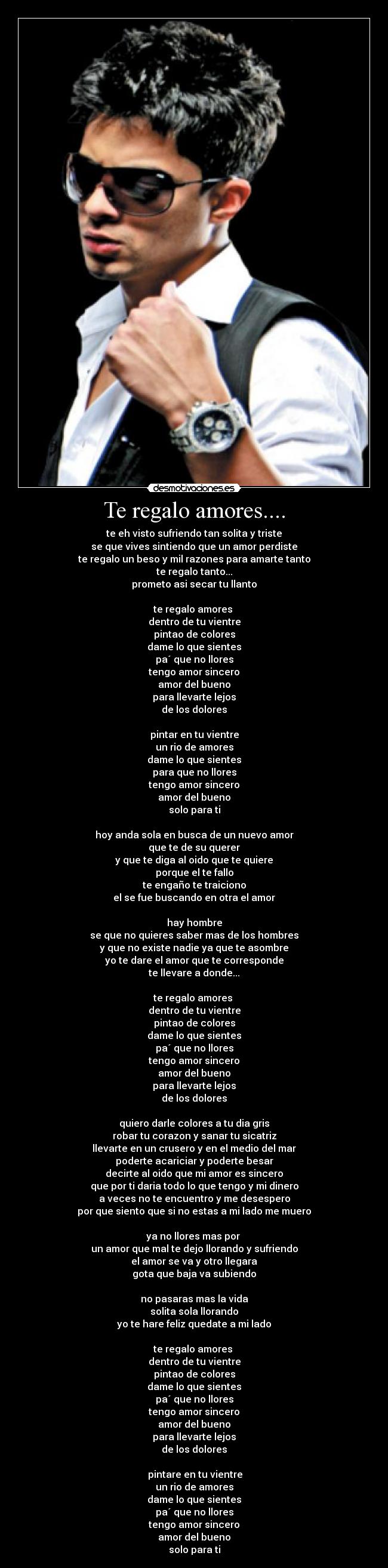 Te regalo amores.... -