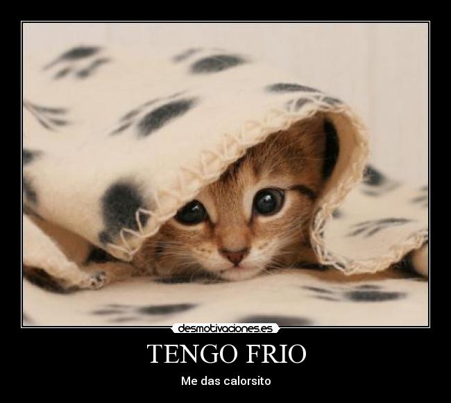 TENGO FRIO - Me das calorsito