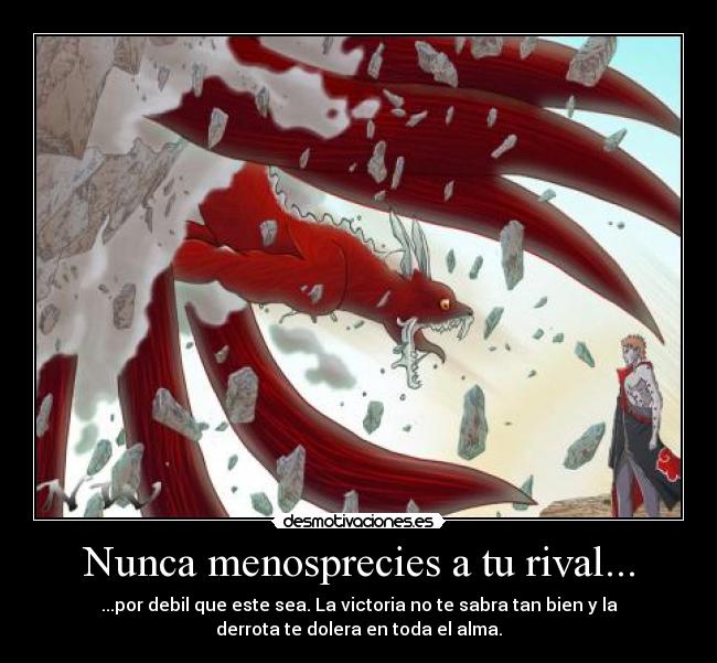 carteles rival debil victoria derrota desmotivaciones