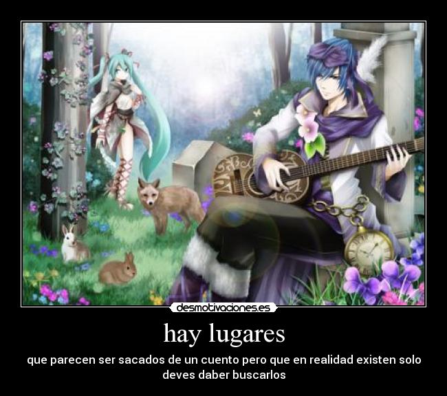 hay lugares -