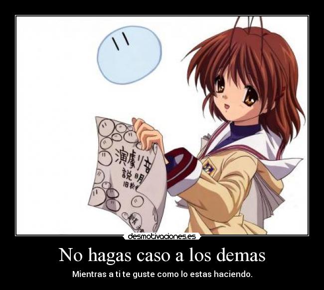 carteles clannad anime nagisa letrero dango desmotivaciones