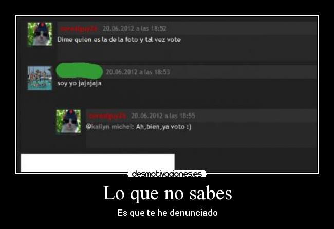 Lo que no sabes -