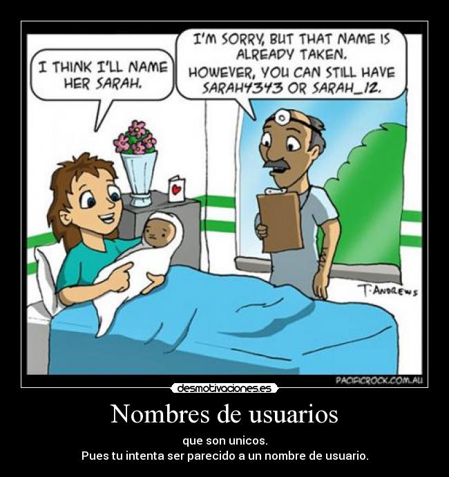 Nombres de usuarios - 