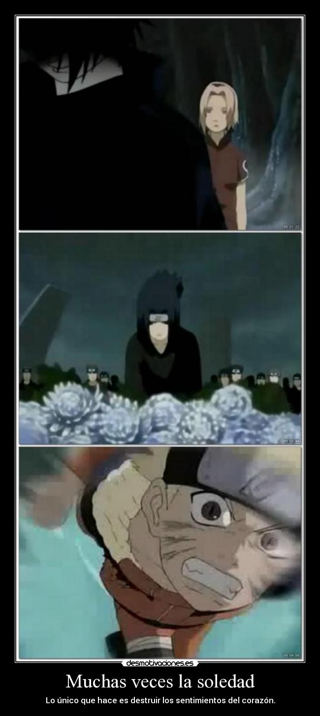 carteles soledad anime naruto sasuke sakura funeral sarutobi tercer hokage sasuke naruto sakura amor abby desmotivaciones