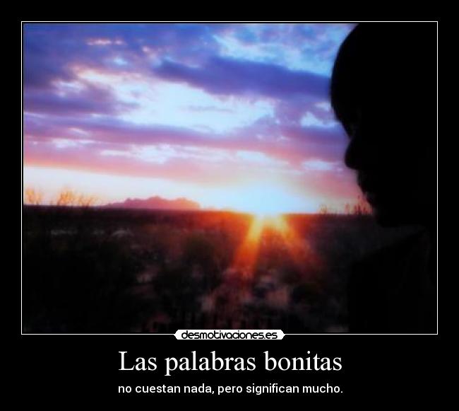 Las palabras bonitas -