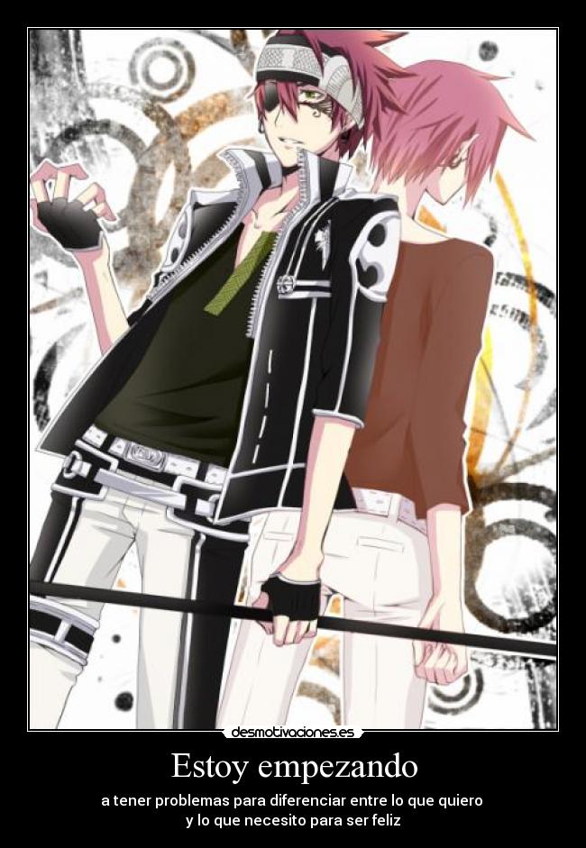 carteles anime gray man lavi bookman flawed design problemas feliz desmotivaciones