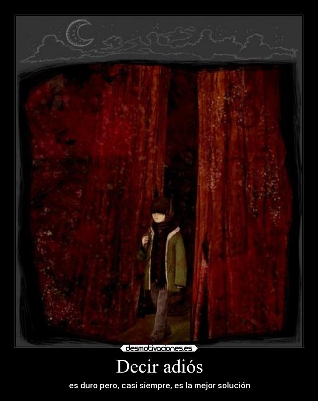 Decir adiós -
