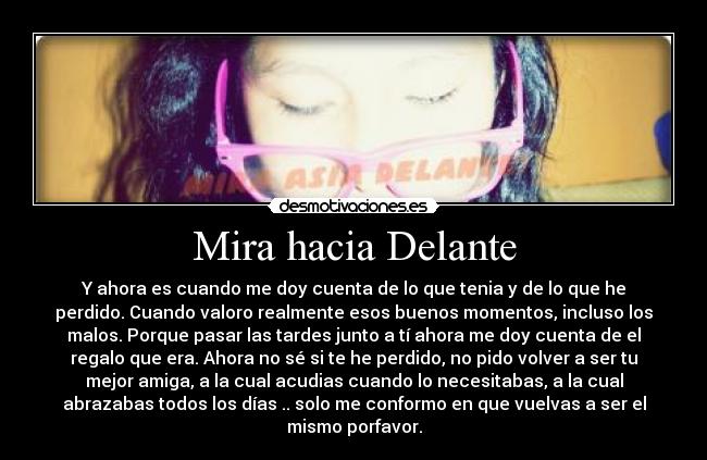 Mira hacia Delante - 