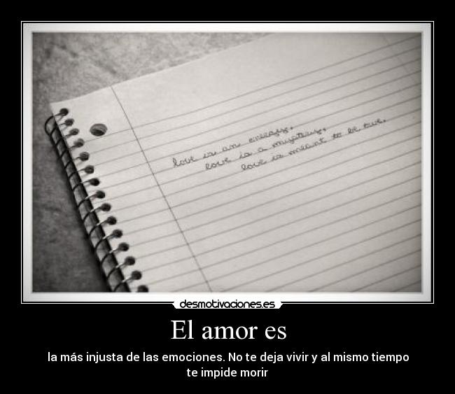 El amor es -