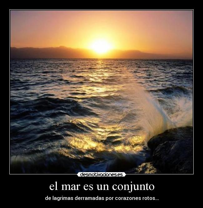 carteles amanecer mar lagrimas corazones etc etc desmotivaciones