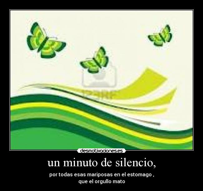 un minuto de silencio, - 
