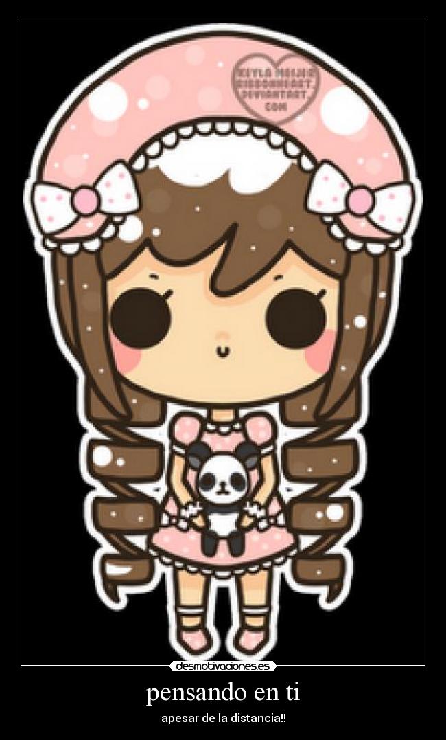 pensando en ti - apesar de la distancia!!