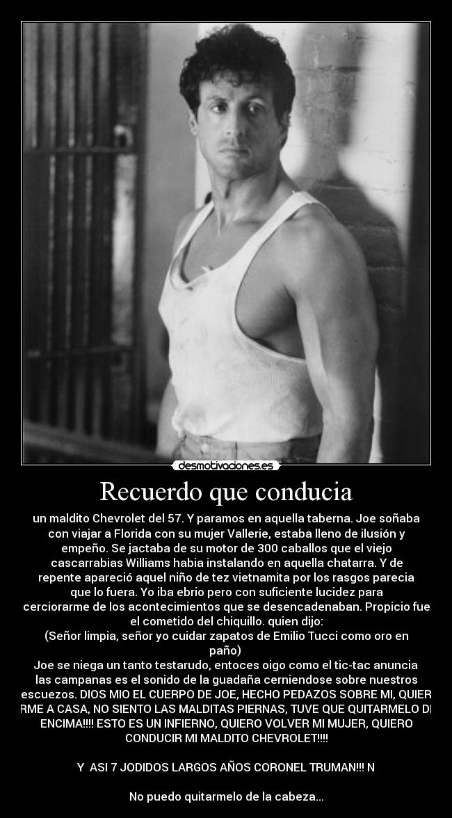 Recuerdo que conducia - 