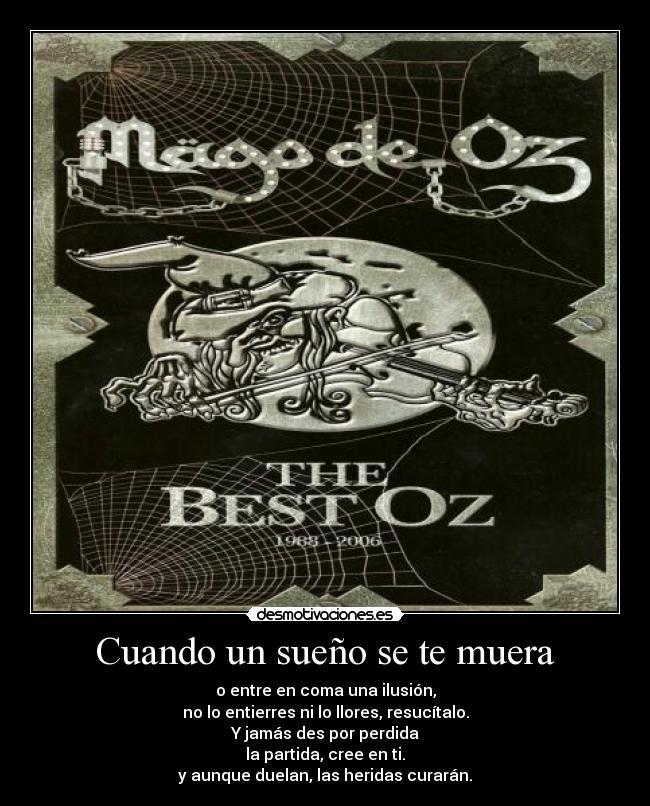 Cuando un sueño se te muera -