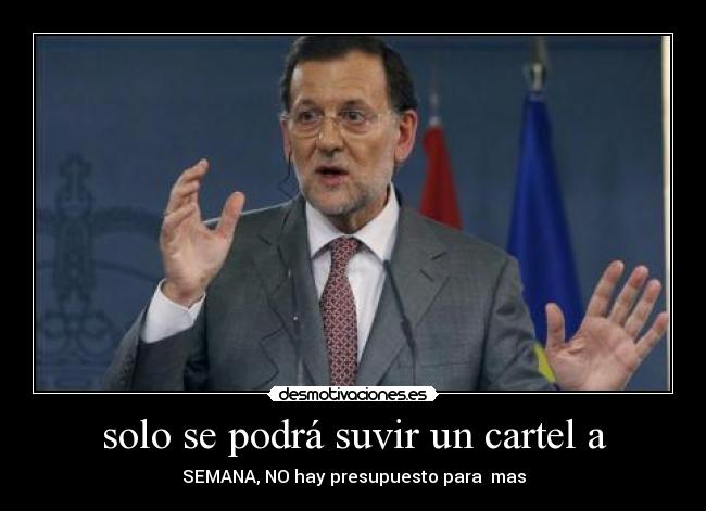 solo se podrá suvir un cartel a - 