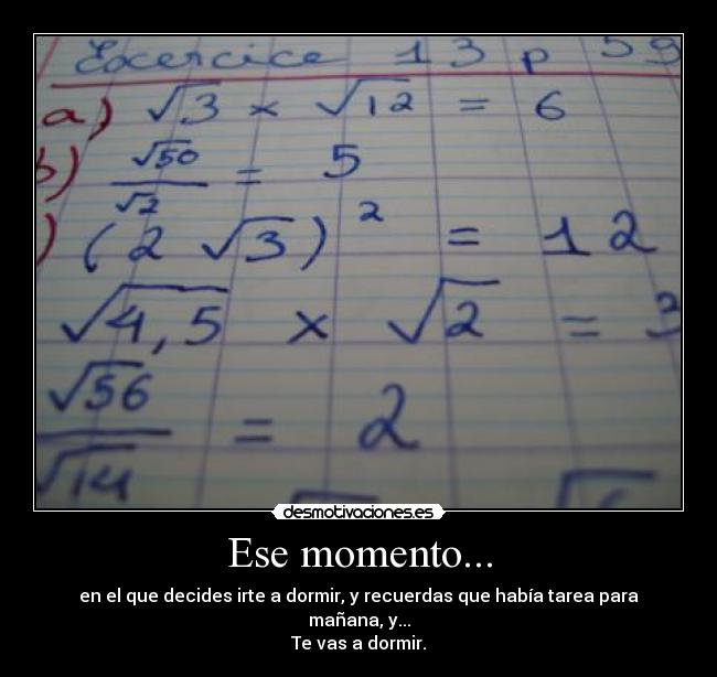 Ese momento... - 