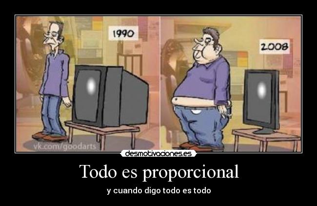 Todo es proporcional - y cuando digo todo es todo