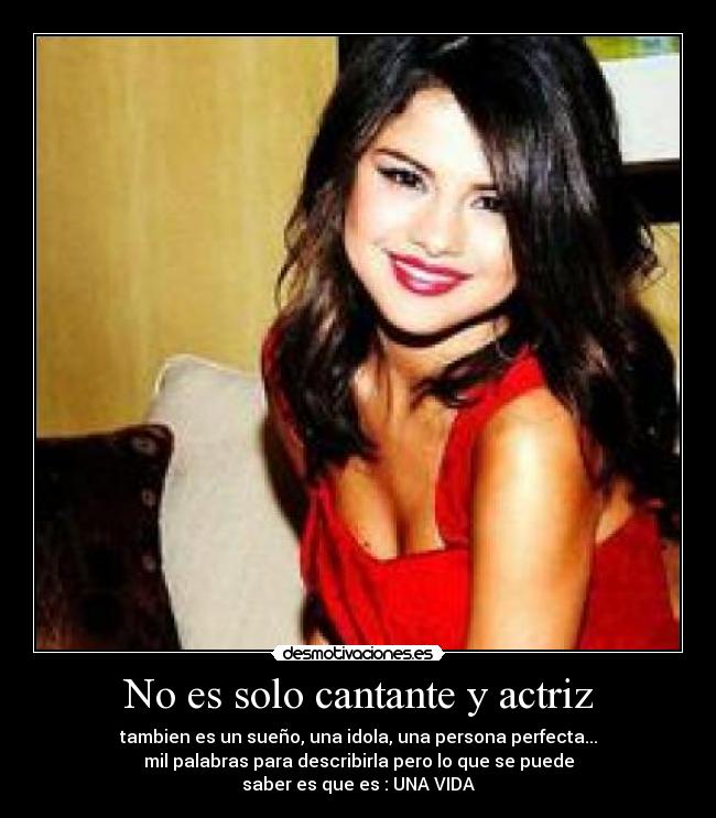 No es solo cantante y actriz - 