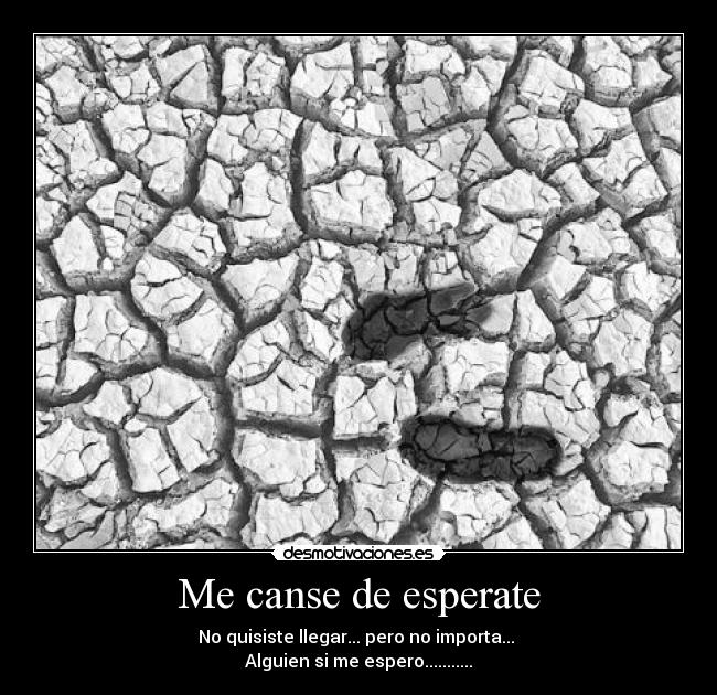 Me canse de esperate -
