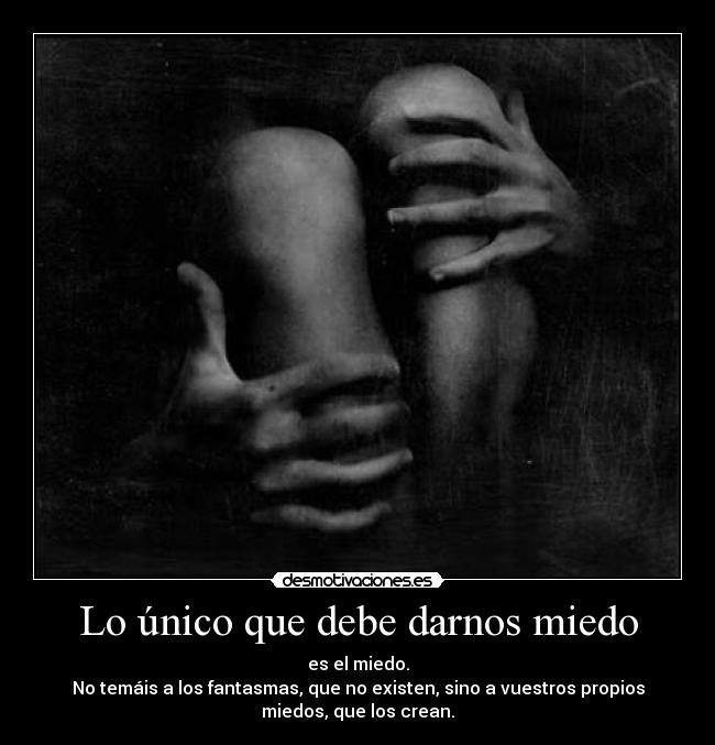 Lo único que debe darnos miedo - 