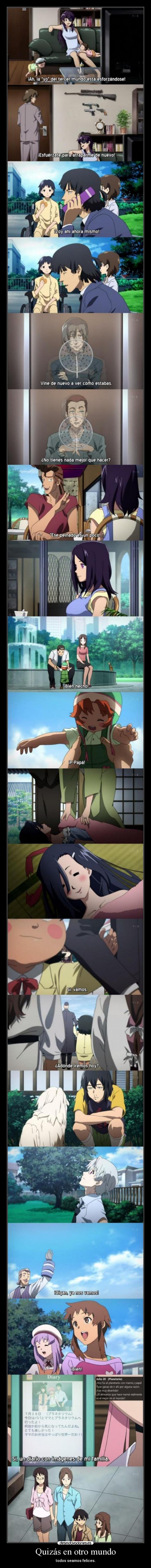 carteles mundo final mirai nikki anime harukaze todos felices porfin tercer mundo desmotivaciones