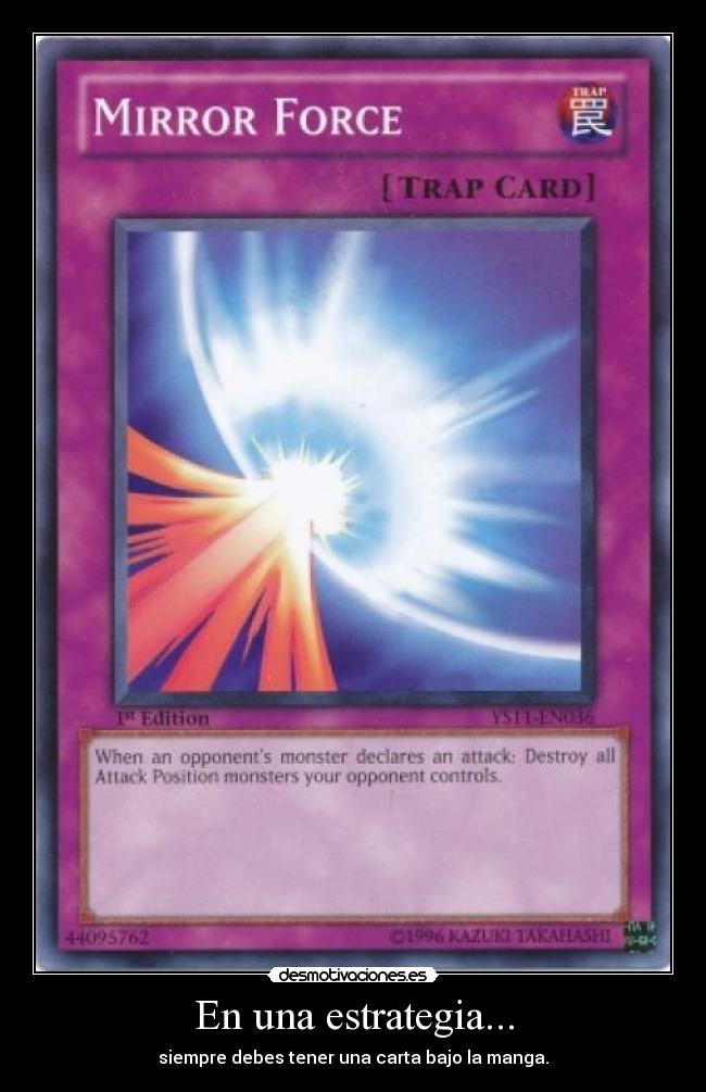 En una estrategia... -