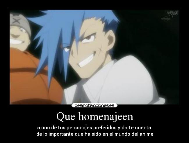 carteles anime medaka box moji tengen toppa gurren lagann kamina homenaje desmotivaciones
