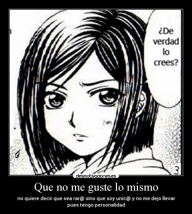 carteles anime manga friki otaku gustos desmotivaciones