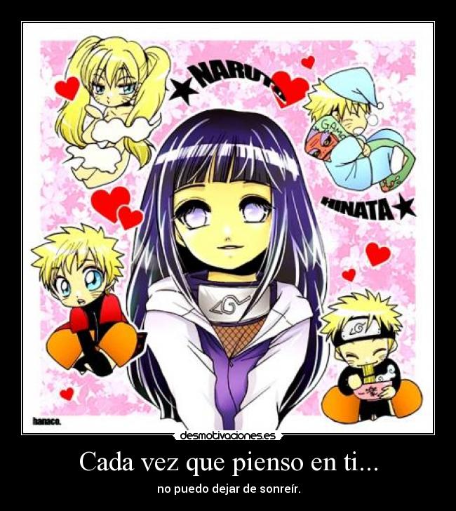 Cada vez que pienso en ti... - no puedo dejar de sonreír.