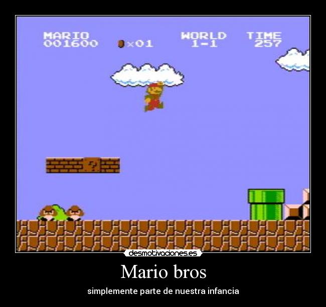Mario bros - simplemente parte de nuestra infancia