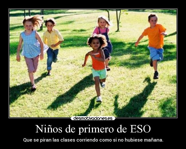 Niños de primero de ESO - 