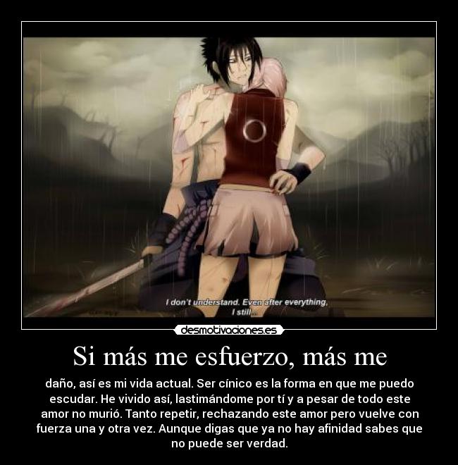 carteles anime narutoshippuden sasuke sakura samuraix heartofthesword desmotivaciones