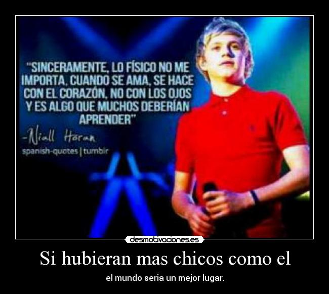 Si hubieran mas chicos como el - el mundo seria un mejor lugar.