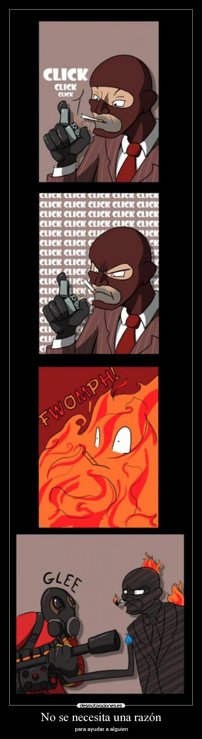 No se necesita una razón - para ayudar a alguien