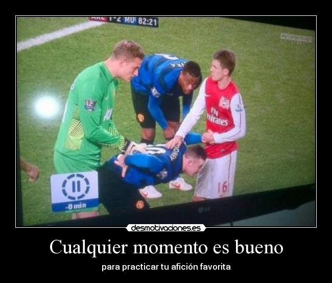 Cualquier momento es bueno - para practicar tu afición favorita