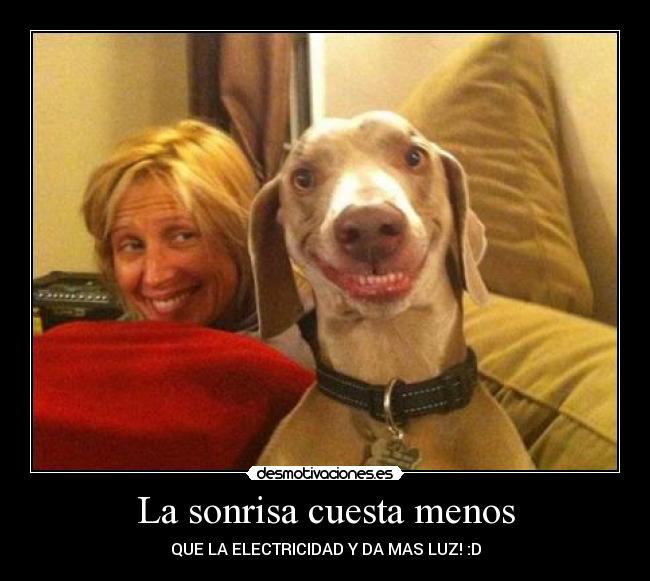 La sonrisa cuesta menos -