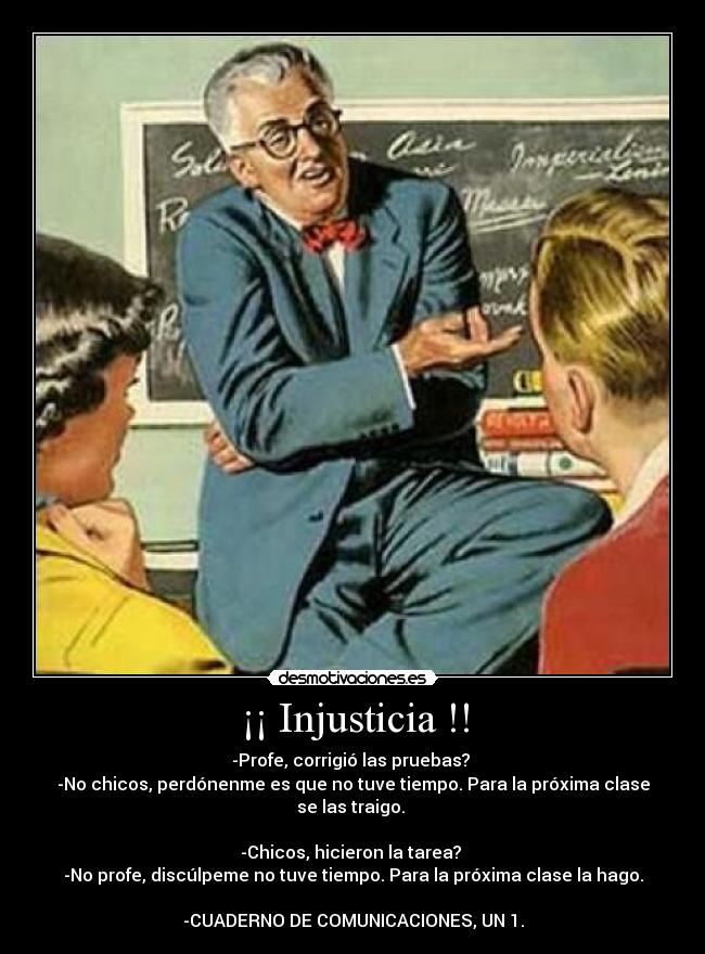 ¡¡ Injusticia !! -