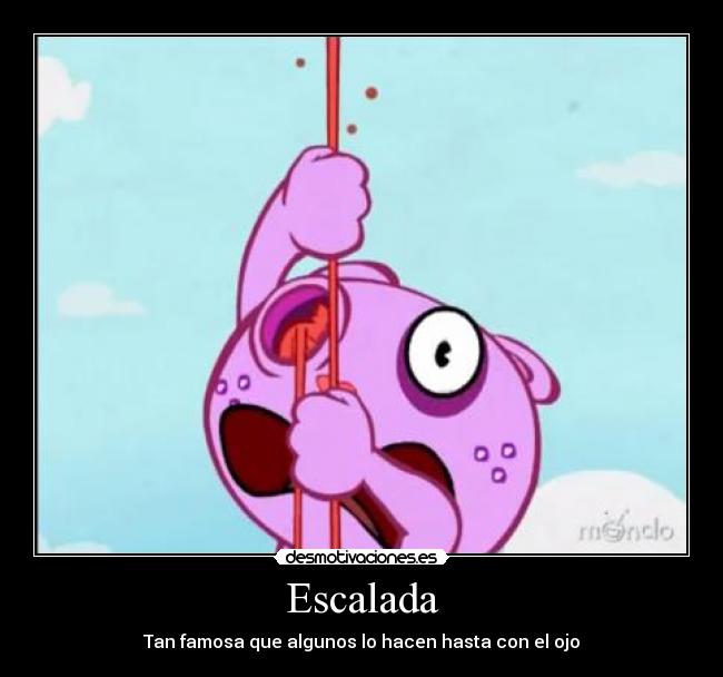 Escalada - Tan famosa que algunos lo hacen hasta con el ojo