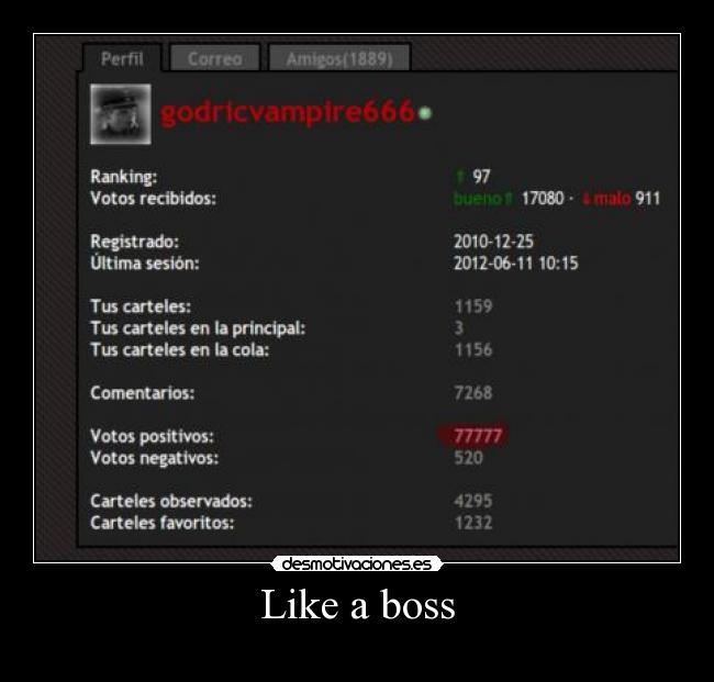 Like a boss -