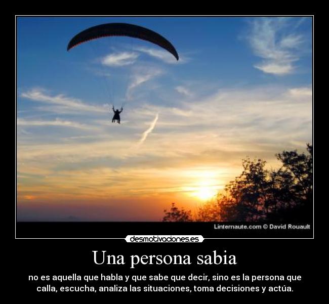 Una persona sabia - 