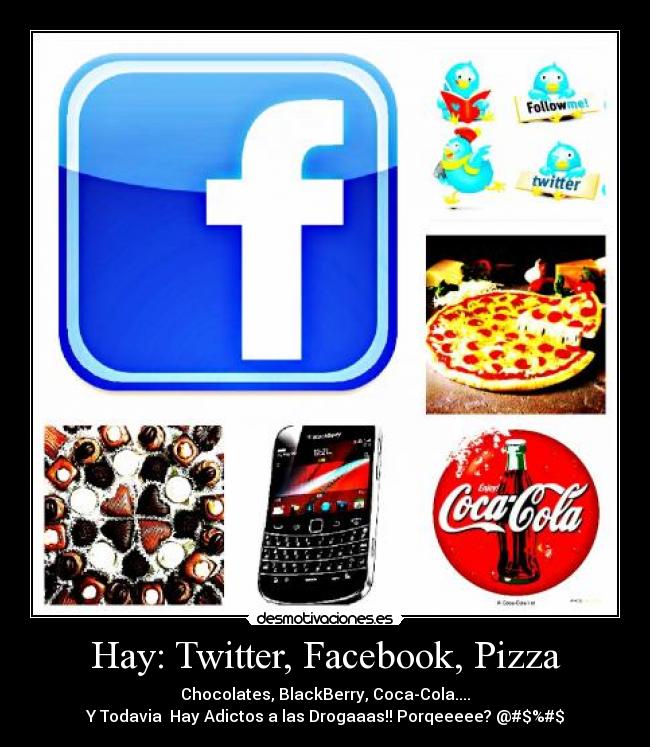 Hay: Twitter, Facebook, Pizza -
