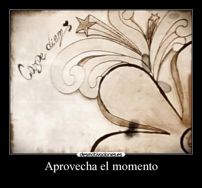 Aprovecha el momento -